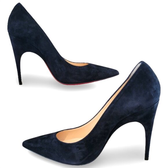 Christian Louboutin Black Suede Pumps - Picture 4 of 14